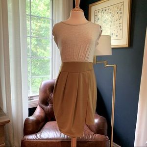 ASOS Brown Grey Tulip Skirt Dress 10